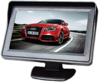 4.3 inç TFT LCD araç monitör ters park ve IR/LED gece görüş dikiz kamera