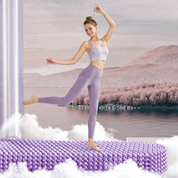 Tapis de yoga double extra large Vinique Fitness 140 cm en TPE antidérapant pour deux personnes, entraînement à domicile, tapis de saut à la corde pour couple, 10 mm/8 mm