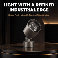 Projecteur LED COB extérieur au design moderne, 12W, indice de protection IP65, éclairage paysager, étanche, en aluminium