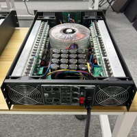 Amplificateur de puissance professionnel à double canal de classe H 2000W, transformateur toroïdal à courant élevé, adapté pour une utilisation sur scène et en KTV.