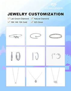 Кольца из цельного золота 10К, 14К, 18К, белого золота с выращенными в лаборатории бриллиантами GIA IGI CVD HPHT, обручальные и помолвочные кольца, ювелирные изделия для женщин - Product Image 5