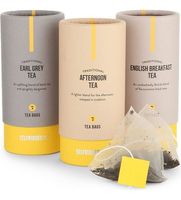 Emballage en tube de papier kraft recyclé biodégradable avec revêtement UV, gaufrage et conception auto-érectrice pour thé, café, parfum et bougies