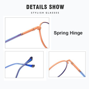 LJM6001 Métal Rétro Rond Unisexe IP galvanoplastie Artisanat Optique Cadres <span class=keywords><strong>Lunettes</strong></span> Montures <span class=keywords><strong>Lunettes</strong></span> Vente en gros <span class=keywords><strong>Lunettes</strong></span> - Product Image 2