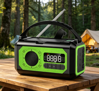 Radio solaire portable rechargeable 10000 mAh avec fonction lampe torche FM AM WB pour la maison