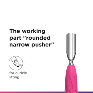 Removedor de Piel Muerta para Manicura, Herramienta de Doble Punta para Arte de Uñas, Limpiador de Cutículas, Espátulas con Mango de Plástico Plateado, 12 cm de Largo - Product Image 2