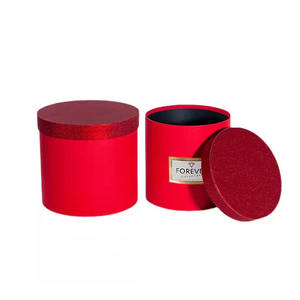 وصل حديثًا صندوق باقة من قطعتين صندوق زهور فارغ من الورق المقوى مستدير لامع لتغليف الزهور - Product Image 4