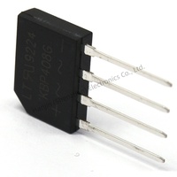 Pont redresseur KBP408G, plat, 4A, 800V, DIP4, dispositifs mécaniques, Chine, en stock, neuf, excellent prix, LITEON