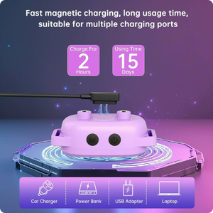 कुत्तों के लिए ip67 वाटरप्रूफ छाल कॉलर, चुंबकीय चार्जर के साथ रिचार्जेबल, आसान प्रशिक्षण के लिए HD सहज रंग स्क्रीन - Product Image 4