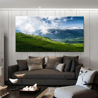 Dekorasi Rumah Lukisan Kanvas Pemandangan Air Terjun Alami Cetakan HD Poster Kanvas Gambar Pemandangan Seni Dinding