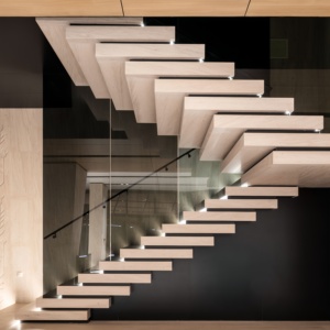 <span class=keywords><strong>Escalier</strong></span> <span class=keywords><strong>flottant</strong></span> intérieur Tanlong, <span class=keywords><strong>escalier</strong></span> droit moderne en verre et bois, <span class=keywords><strong>garde</strong></span>-<span class=keywords><strong>corps</strong></span> en verre - Product Image 3