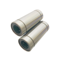 Roulement linéaire de type long LM10LUU LM12LUU LM16LUU LM20LUU |   Douille linéaire allongée de 20 mm, haute précision, acier chromé P5, CNC