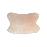 Outil de massage pour peigne Gua Sha en quartz rose-Planche Gua Sha à bord unique pour SPA et thérapie d'acupuncture