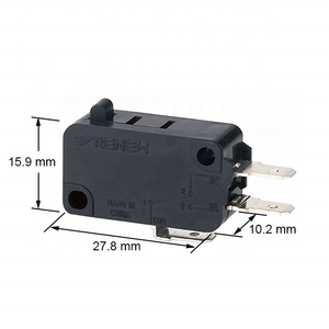 ミニチュアベーシックスイッチRV-163-1C25 16/21/11 SPDTロングヒンジレバーマイクロスイッチを更新 - Product Image 2