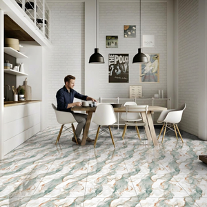 Carreaux de sol en porcelaine effet marbre foncé Vistaar Dinova Griss 600x600mm 8mm Revêtement de sol en céramique - Product Image 1