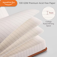 Ensemble cadeau de carnet de notes à couverture rigide en cuir PU personnalisé, reliure thermique, stylo, clé USB, logo personnalisé, papier épais, boucle magnétique