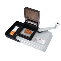 Nouvelle Arrivée Machine à Rouler les Cigarettes Manuelle à Couvercle Rabattable Argentée 65mm 80mm – OEM Accepté