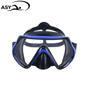 Máscara de buceo Asy, gafas de snorkel impermeables antivaho de silicona con vista amplia, talla única - Product Image 1