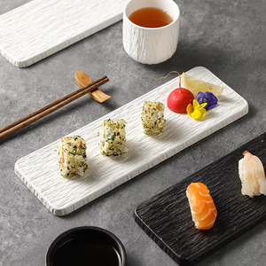 Plato para servir restaurante de 12 pulgadas, plato rectangular de porcelana para servir comida, plato de Sushi, gres de cerámica japonés, platos de Sushi - Product Image 3