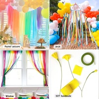 Guirlandes en papier crépon pour décorations suspendues pour diverses fêtes d'anniversaire, mariages, festivals, décorations de fête