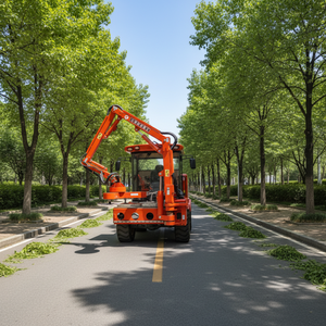 CE Approved JINKE <b>Hydraulic</b> Cantilever Hedge Trimmer | Multi-Function Boom <b>Cutter</b> for Roadside and Municipal Landscaping 1 Year - Product Image 4