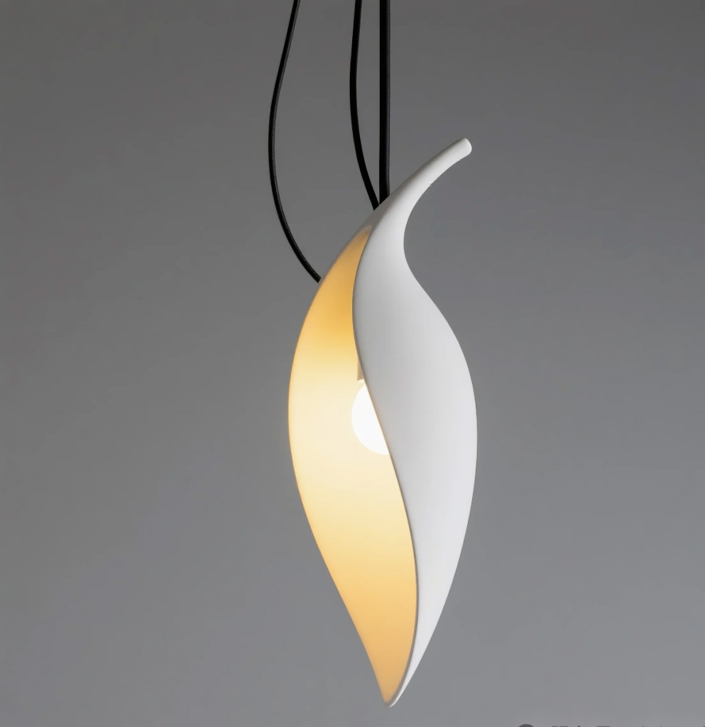 Modern 3D Printed PETG Pendant Light Customizable Design Soft Warm White LED Suspended Ceiling Lamp for Living Room