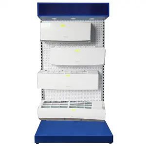 Retail Store Portable Solar Air Conditioner Pegboard Display Rack Indoor Home Appliance Metal Display Stand Shelf