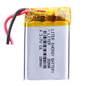 252030แบตเตอรี่ลิเธียมไอออนโพลิเมอร์แบบชาร์จไฟได้ขนาดเล็ก3.7V 120mAh - Product Image 1