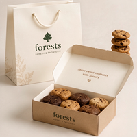 Caja de Envío de Galletas Corrugada Personalizada, Caja de Embalaje de Galletas de Grado Alimenticio para Galletas de Panadería con Logotipo Personalizado