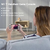 M17 Portable Mini Deux Consoles De Jeux Console De Jeux Console De Jeux Vidéo De Poche Rétro Classique Joueur De Jeu Cadeau Pour Enfant