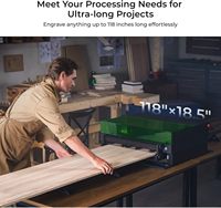 XTool S1 Alimentador Automático de Banda Transportadora, Sistema de Alimentación Automática de Material para Grabador y Cortador Láser, Procesamiento por Lotes