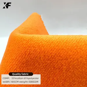Fleece Fabric 35%cotton 65%polyester Heavyweight 500GSM Hoodie French Terry 500 Gsm Manufacture Sherpa Fleece Terry Fabric