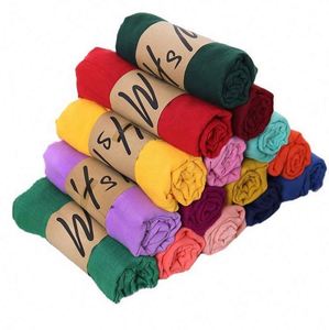 Écharpes longues pour femmes en couleur bonbon monochrome, foulard d'automne, marque personnalisée, fabriqué en Chine - Product Image 1