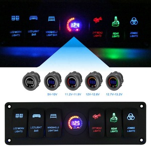 Waterdichte Tuimelschakelaar 5 Pins Blauwe Led Off Road Lights Voor Autoboot Truck 12V 20a - Product Image 2