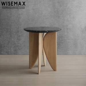 WISEMAX家具北欧风格酒店家居实木木床头柜客厅卧室木质边桌 - Product Image 4