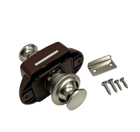 Serrure à bouton pour compartiment de salle de bain de camping-car, serrure de porte de toilette de camping-car, serrure de placard suspendu de camping-car