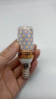 Ampoule LED Corn Premium en Aluminium Doré 12W Sans Scintillement Culot E14 E27 2700K Lampe LED 85-265V pour Lustre Résidentiel Éclairage Domestique