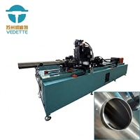 Unité de perçage de tuyaux en acier inoxydable de 6 pouces pilotée par PLC CNC, pompe à moteur de 3,5 kW, machine automatique de fraisage de trous de tuyaux à refroidissement liquide
