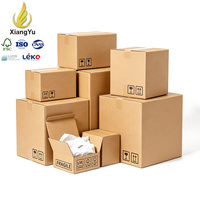 Boîte en carton ondulé Xiangyu, carton d'expédition robuste en kraft, emballage logistique personnalisé pour le commerce électronique, OEM, vente en gros, usine