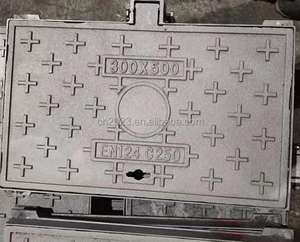 주철 맨홀 커버 및 프레임, 둥근 정원 마당 정화조 뚜껑 진입로 용 매입형 하수 커버 - Product Image 5