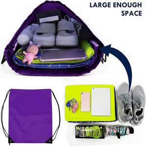 Factory Direct Sales Campaign Shoes Waterproof Nylon Tote <b>Drawstring</b> Multi-Color Kids Gym <b>Bag</b> Polyester - Product Image 2