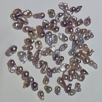 Perles d'eau douce baroques violet clair en gros, perles naturelles irrégulières en vrac 12-17mm