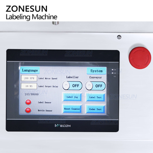 Zonesun ZS-TB800 tốc độ cao Tự động Sticker xi lanh nhỏ Ống Lọ tròn Tabletop ngang máy dán nhãn - Product Image 3