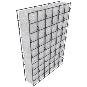 Panel dinding kawat jala busa EPS/Panel 3D busa EPS