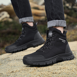 Chaussures de randonnée imperméables antidérapantes et résistantes à l'usure en tissu Oxford grande taille pour hommes et femmes, idéales pour l'extérieur et la neige - Product Image 3
