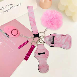 LLavero de autodefensa para mujeres y niñas, accesorios de lujo, llavero de alarma de seguridad de metal, venta al por mayor - Product Image 6