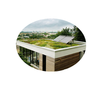 Membrane monocouche de 1,5 mm, soudée à l'air chaud, en polyester renforcé, barrières anti-racines, feuille TPO, système de toitures vertes végétalisées pour jardins