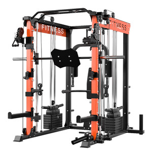 Custom Logo Steel Smith <strong>Machine</strong> Comprehensive Strength Training <strong>Body</strong> <strong>Building</strong> Focuses Chest Shoulder Multi-Function Station - Product Image 1