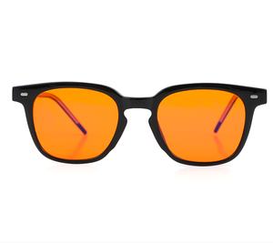 Alivio más fácil del sueño y la migraña Mejora la curación de la luz del sueño Tinte naranja ámbar Anti Daño Gafas de bloqueo de luz azul - Product Image 4