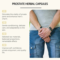 Capsules de soins pour hommes Ingrédients naturels Soulager l'inconfort de la prostate Soins corporels à base de plantes Blanc/Rouge
