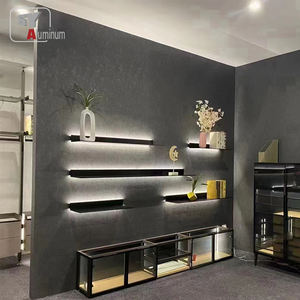 2024 nouveau produit personnalisé en aluminium salle de bain douche étagère antirouille métal Fabrication murale Rectangle étagère - Product Image 2